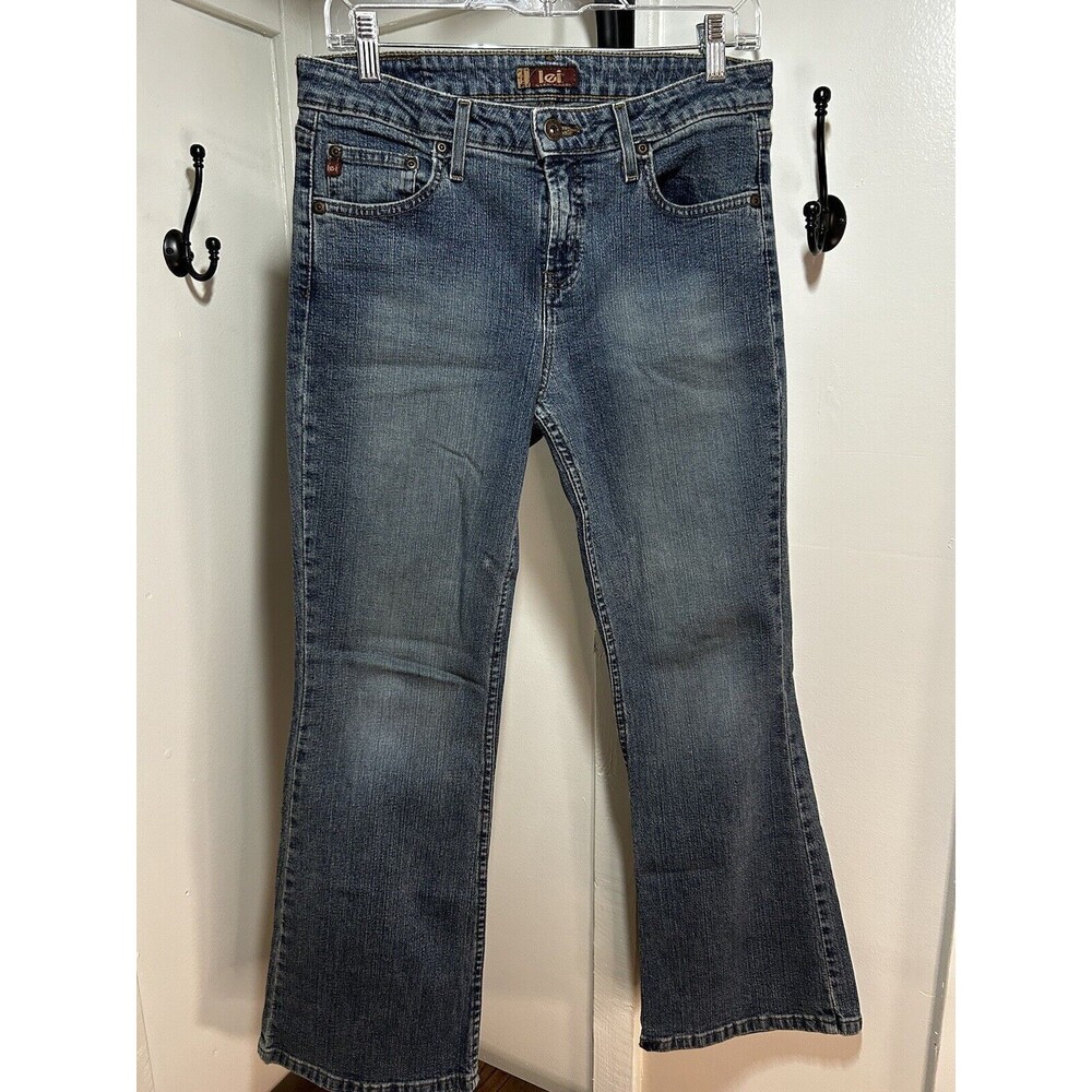 Vintage Y2K Lei Mid Wash Denim Jeans Bootcut Flare Leg Juniors Size 11  00/04